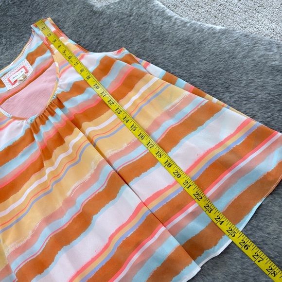 Anthropologie Meadow Rue Striped Sleeveless Top - Picture 10 of 11